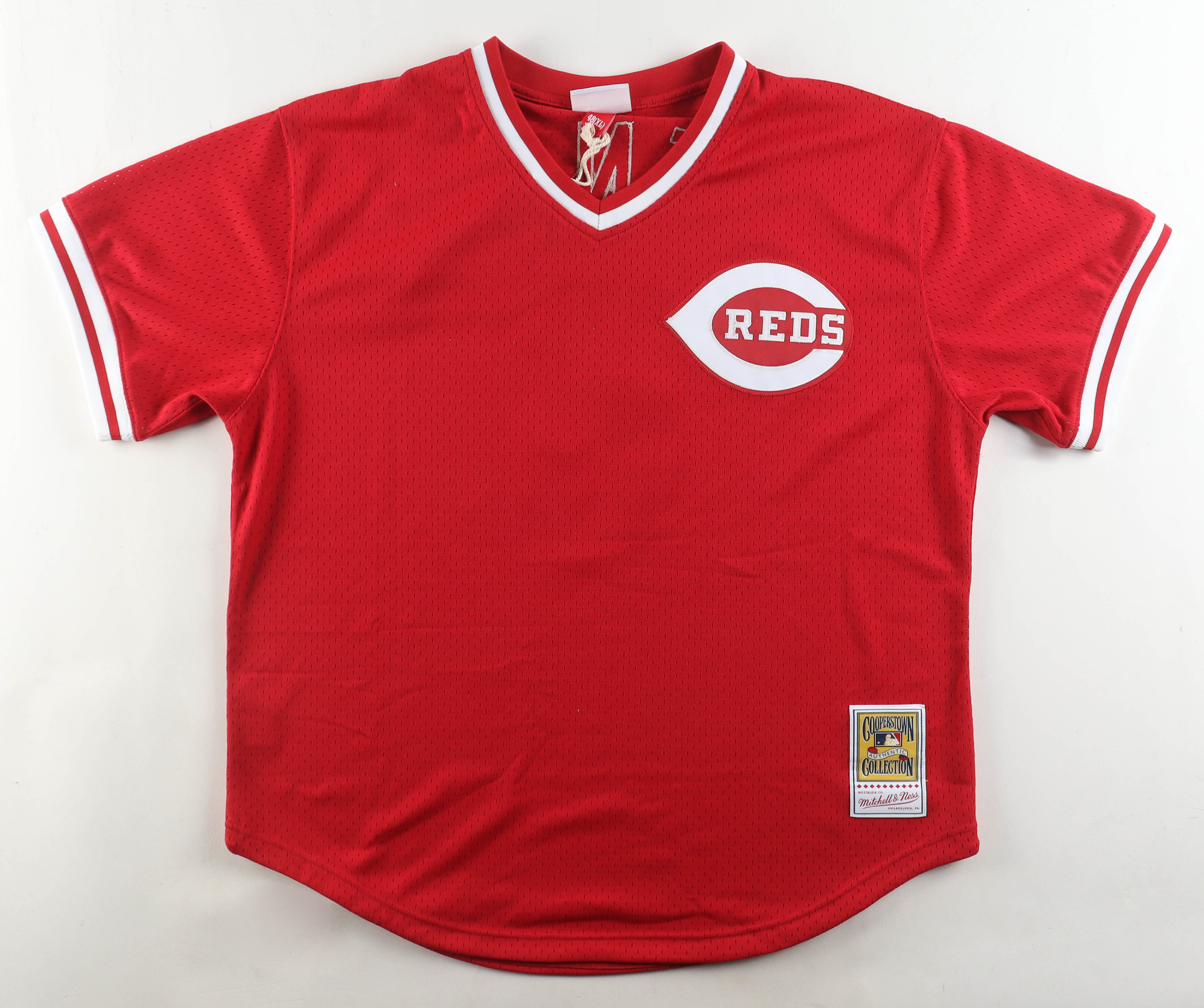 Johnny Bench Signed Reds Authentic Mitchell & Ness Jersey Authentic Inscribed "HOF 89" & "WS Champs" (MLB) at PristineAuction.com Johnny Bench Signed Reds Authentic Mitchell & Ness Jersey Authentic Inscribed "HOF 89" & "WS Champs" (MLB) at PristineAuction.com