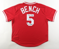 Johnny Bench Signed Reds Authentic Mitchell & Ness Jersey Authentic Inscribed "HOF 89" & "WS Champs" (MLB) at PristineAuction.com