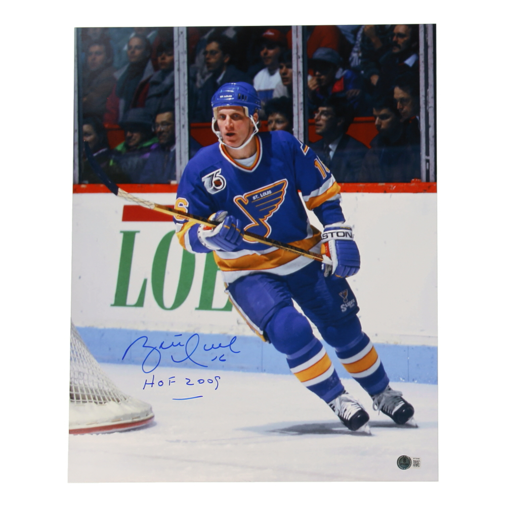 Brett Hull Signed Blues 16x20 Photo Inscribed "HOF 2009" (Beckett) at PristineAuction.com Brett Hull Signed Blues 16x20 Photo Inscribed "HOF 2009" (Beckett) at PristineAuction.com
