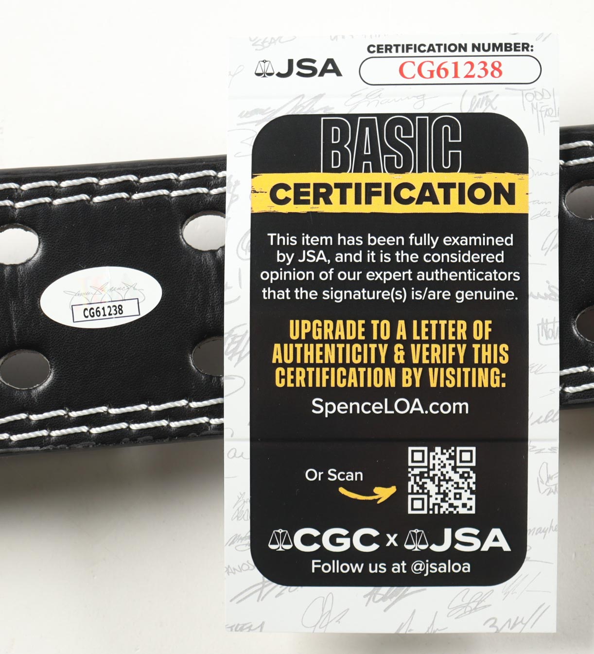 Ronnie Coleman Signed Belt Inscribed "8x Mr. O" (JSA) at PristineAuction.com Ronnie Coleman Signed Belt Inscribed "8x Mr. O" (JSA) at PristineAuction.com