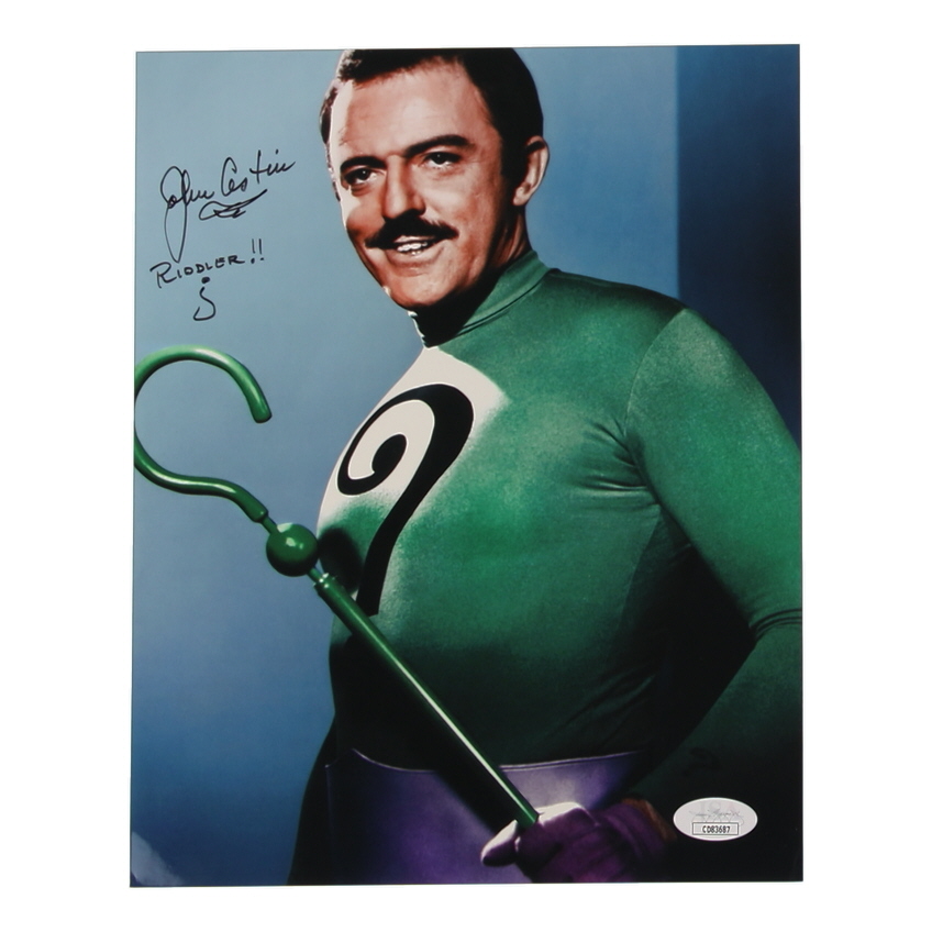 John Astin Signed "Batman" 8x10 Photo Inscribed "Riddler!!" (JSA) at PristineAuction.com John Astin Signed "Batman" 8x10 Photo Inscribed "Riddler!!" (JSA) at PristineAuction.com