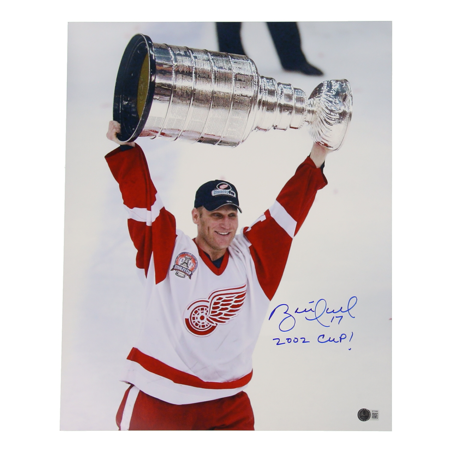 Brett Hull Signed Red Wings 16x20 Photo Inscribed "HOF 2002 Cup!" (Beckett) at PristineAuction.com Brett Hull Signed Red Wings 16x20 Photo Inscribed "HOF 2002 Cup!" (Beckett) at PristineAuction.com