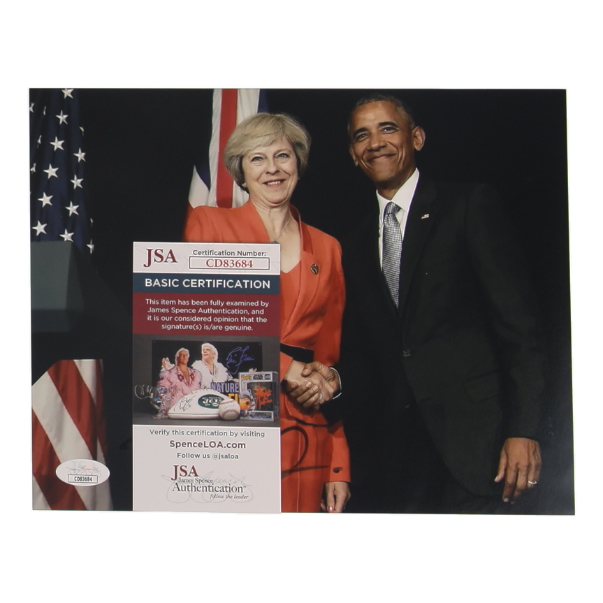 Theresa May Signed 8x10 Photo (JSA) at PristineAuction.com Theresa May Signed 8x10 Photo (JSA) at PristineAuction.com