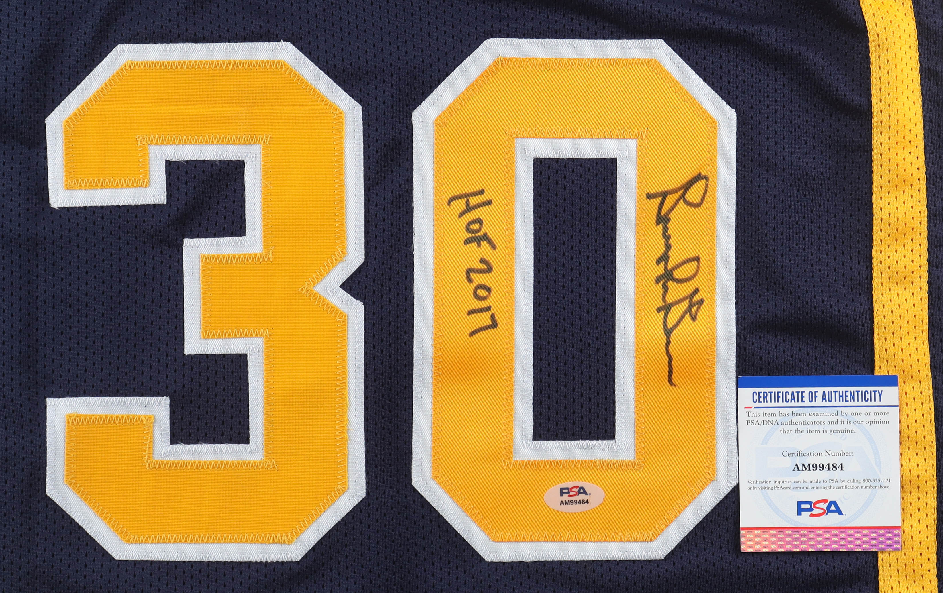 George McGinnis Signed Jersey Inscribed "HOF 2017" (PSA) at PristineAuction.com George McGinnis Signed Jersey Inscribed "HOF 2017" (PSA) at PristineAuction.com