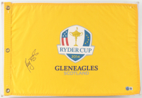 Keegan Bradley Signed 2014 Ryder Cup 14x20.5 Pin Flag (Beckett) at PristineAuction.com