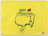 Rickie Fowler Signed 2019 Masters Tournament Golf Pin Flag (Beckett) at PristineAuction.com