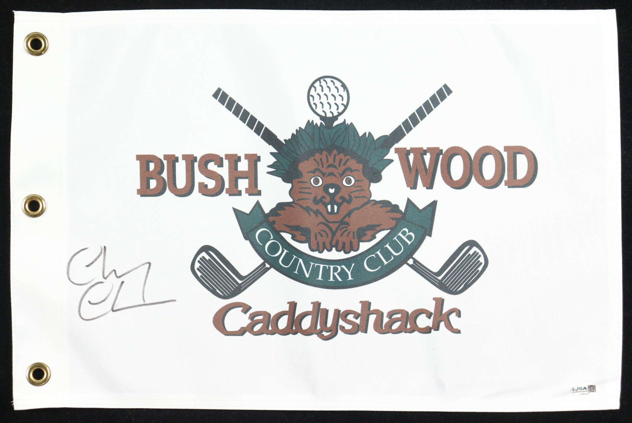 Chevy Chase Signed "Caddyshack" Bushwood Country Club Pin Flag (JSA) at PristineAuction.com Chevy Chase Signed "Caddyshack" Bushwood Country Club Pin Flag (JSA) at PristineAuction.com