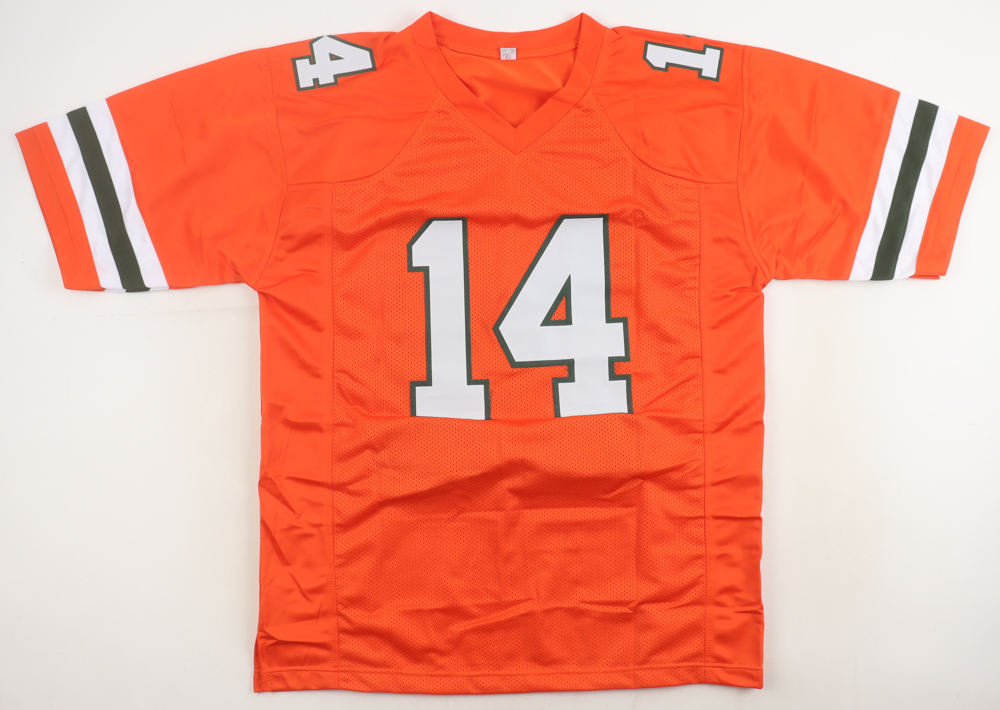 Vinny Testaverde Signed Jersey Inscribed "Heisman 86" (Beckett) at PristineAuction.com Vinny Testaverde Signed Jersey Inscribed "Heisman 86" (Beckett) at PristineAuction.com