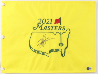 Hideki Matsuyama Signed 2021 Masters Tournament Golf Pin Flag (Beckett) at PristineAuction.com