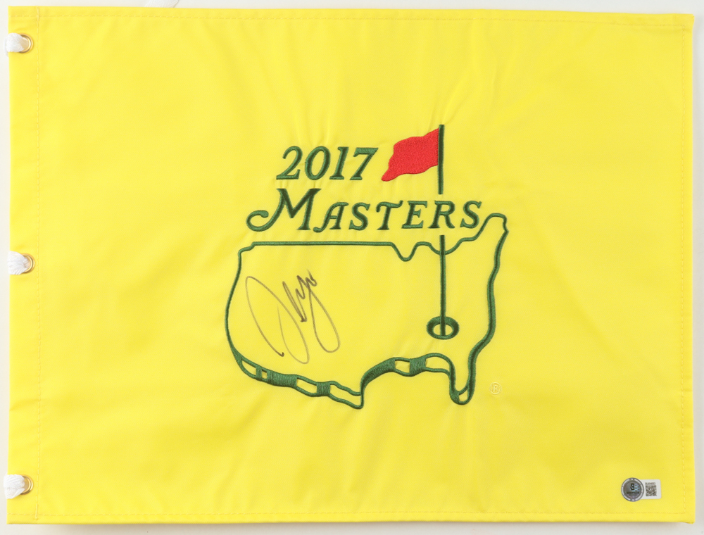 Sergio García Signed 2017 Masters Tournament 13x17.5 Pin Flag (Beckett) at PristineAuction.com Sergio García Signed 2017 Masters Tournament 13x17.5 Pin Flag (Beckett) at PristineAuction.com