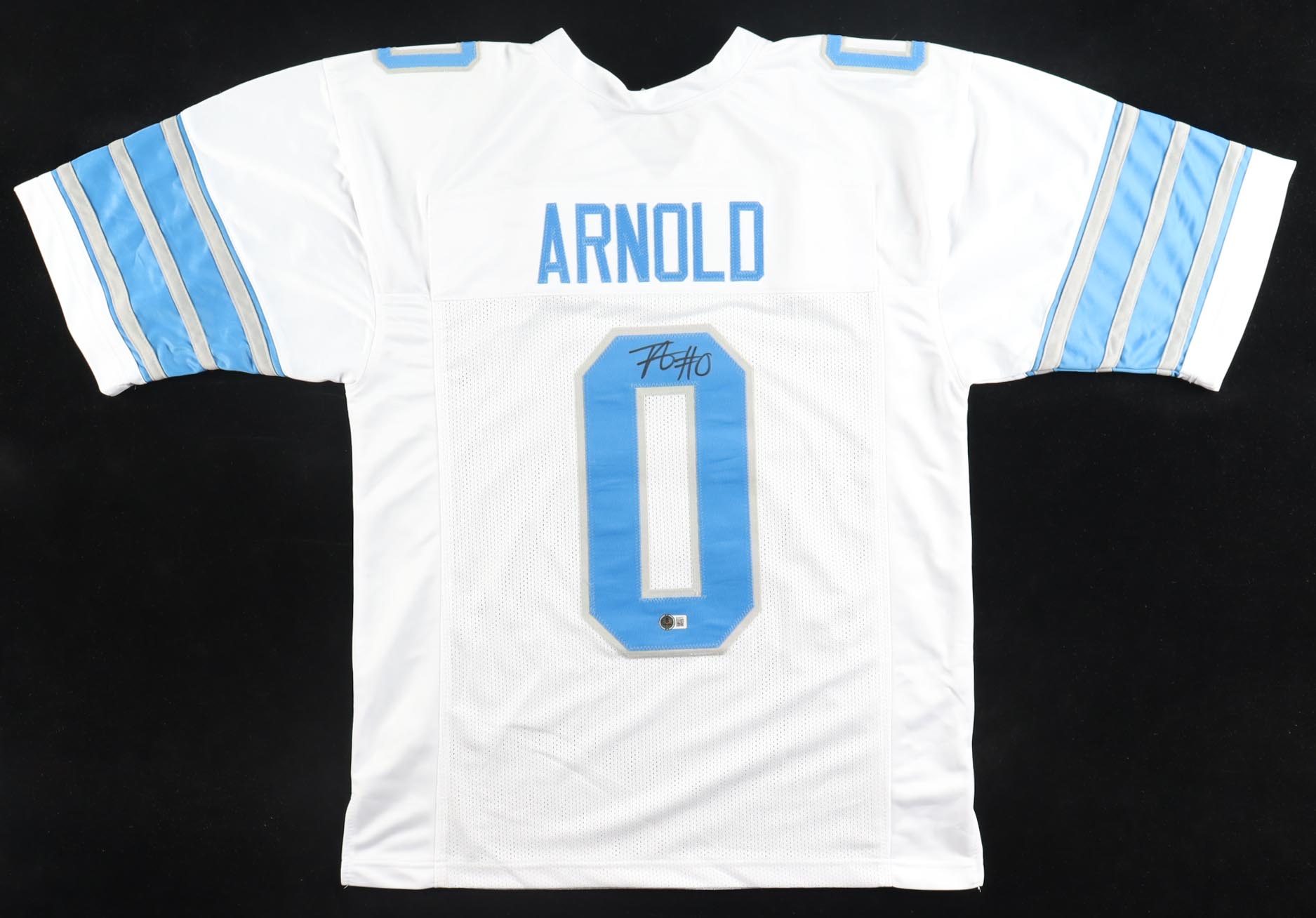 Terrion Arnold Signed Jersey (Beckett) at PristineAuction.com Terrion Arnold Signed Jersey (Beckett) at PristineAuction.com