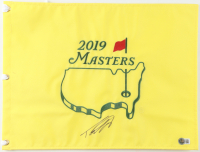 Tommy Fleetwood Signed 2019 Masters Tournament Golf Pin Flag (Beckett) at PristineAuction.com