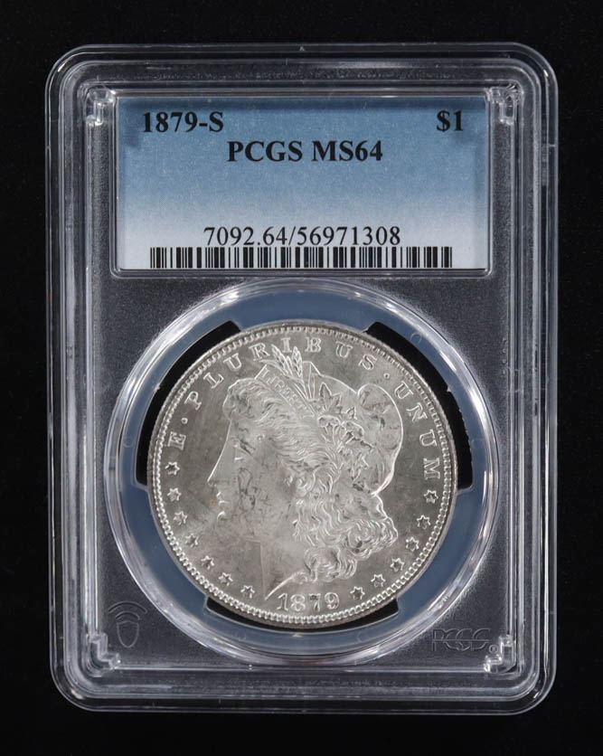 1879-S $1 Silver Dollar (PCGS MS64) at PristineAuction.com 1879-S $1 Silver Dollar (PCGS MS64) at PristineAuction.com