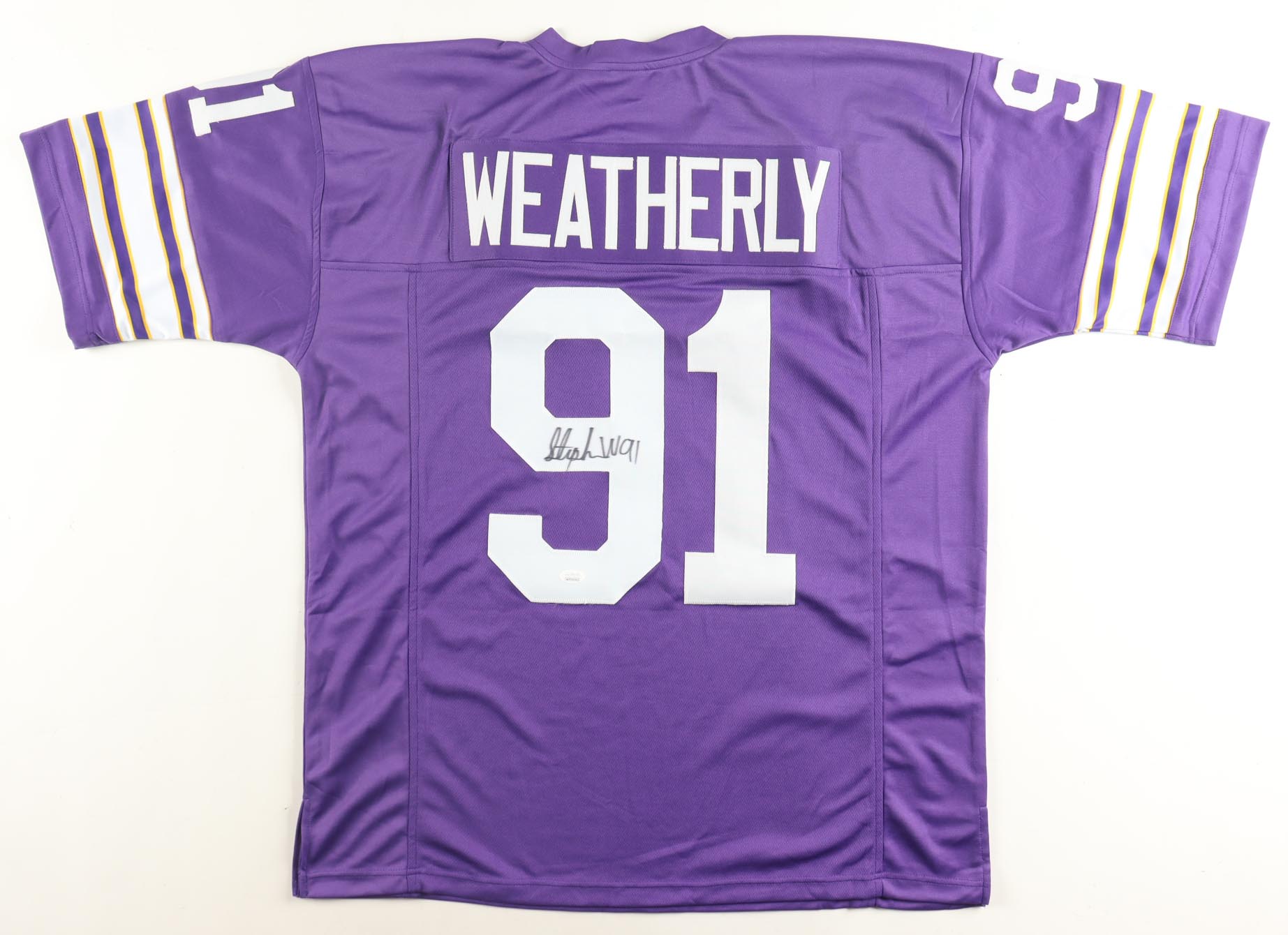 Stephen Weatherly Signed Jersey (JSA) at PristineAuction.com Stephen Weatherly Signed Jersey (JSA) at PristineAuction.com