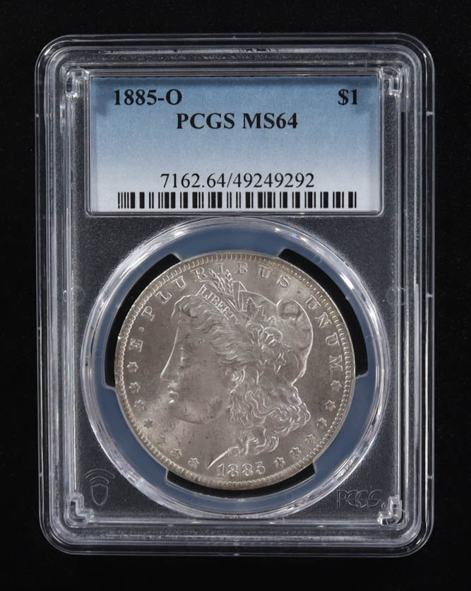 1885-O $1 Silver Dollar (PCGS MS64) at PristineAuction.com 1885-O $1 Silver Dollar (PCGS MS64) at PristineAuction.com