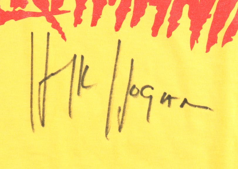 Hulk Hogan Signed Hulkamania T-Shirt (JSA) at PristineAuction.com Hulk Hogan Signed Hulkamania T-Shirt (JSA) at PristineAuction.com