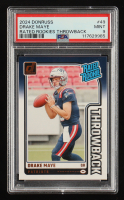 Drake Maye 2024 Donruss Rated Rookies Throwback RR #49 (PSA 9) at PristineAuction.com