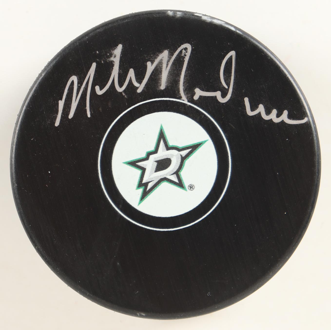 Mike Modano Signed Stars Logo Hockey Puck (JSA) at PristineAuction.com Mike Modano Signed Stars Logo Hockey Puck (JSA) at PristineAuction.com