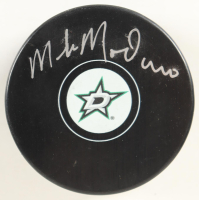Mike Modano Signed Stars Logo Hockey Puck (JSA) at PristineAuction.com