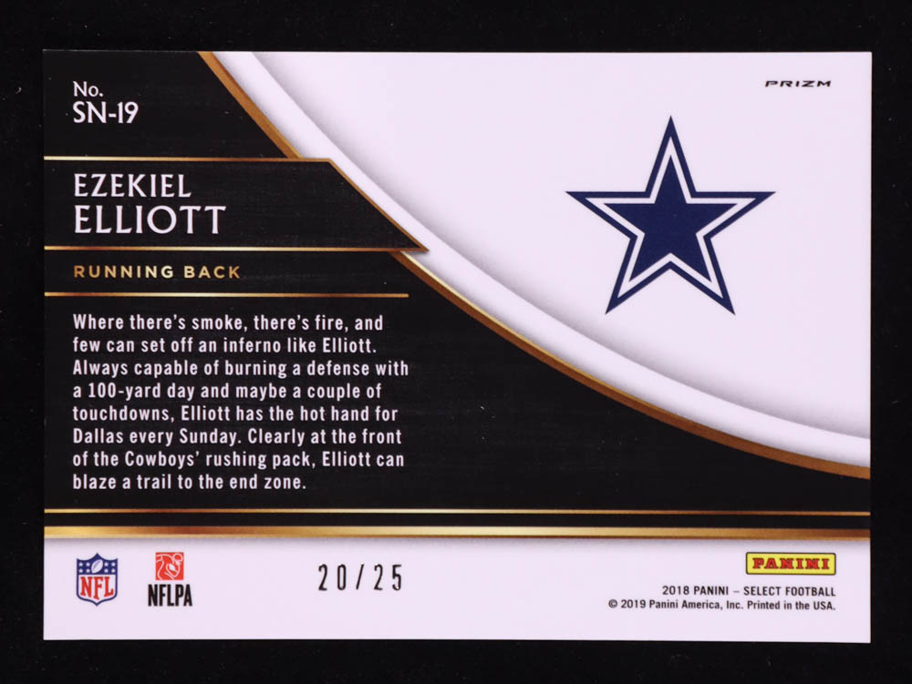 Ezekiel Elliott 2018 Select Snapshots Prizm Tie Dye #19 #20/25 at PristineAuction.com Ezekiel Elliott 2018 Select Snapshots Prizm Tie Dye #19 #20/25 at PristineAuction.com