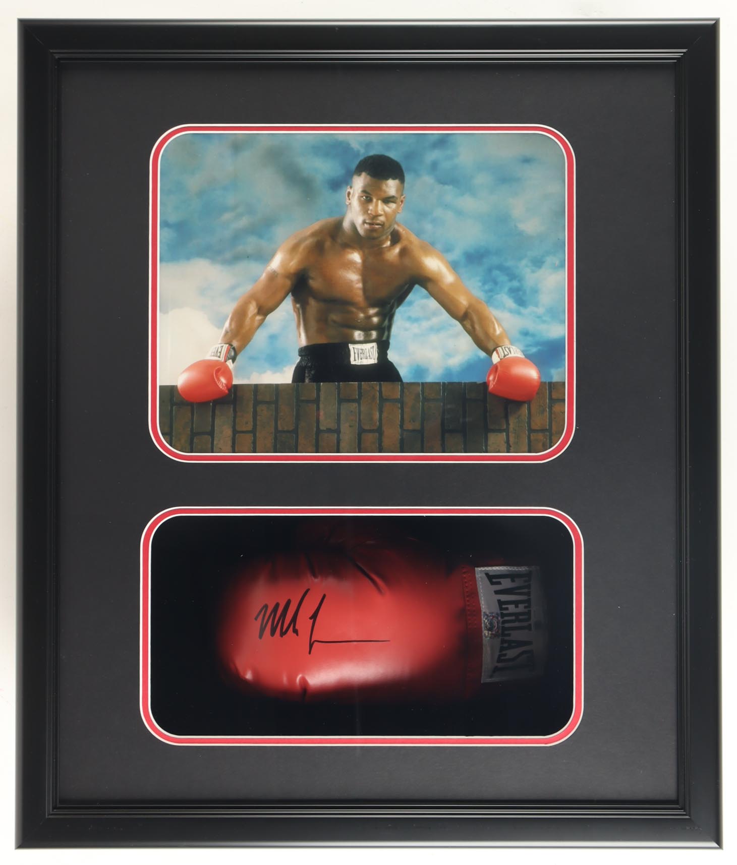 Mike Tyson Signed Boxing Glove Shadowbox Display (JSA & Tyson) at PristineAuction.com Mike Tyson Signed Boxing Glove Shadowbox Display (JSA & Tyson) at PristineAuction.com