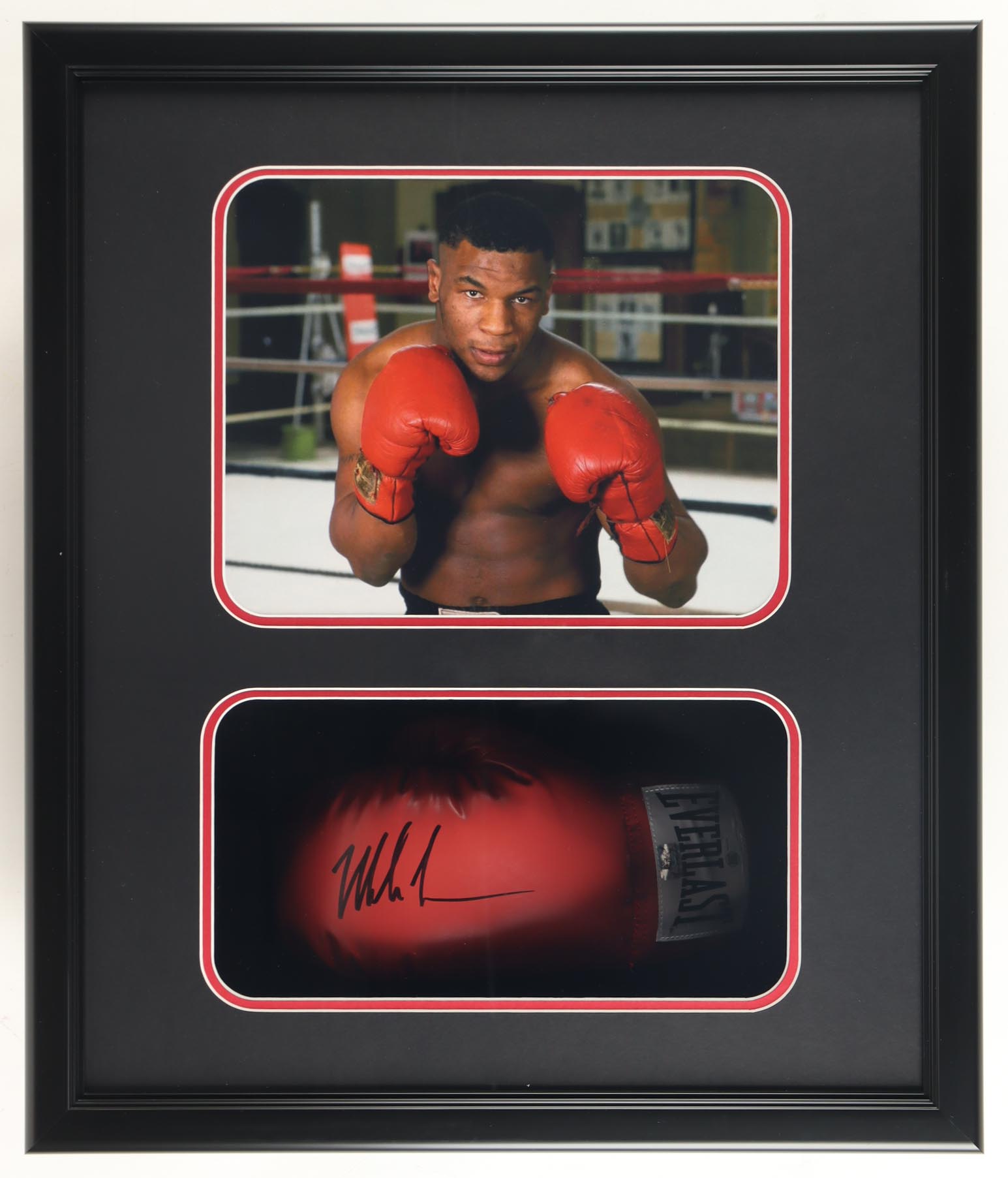Mike Tyson Signed Boxing Glove Shadowbox Display (JSA & Tyson) at PristineAuction.com Mike Tyson Signed Boxing Glove Shadowbox Display (JSA & Tyson) at PristineAuction.com