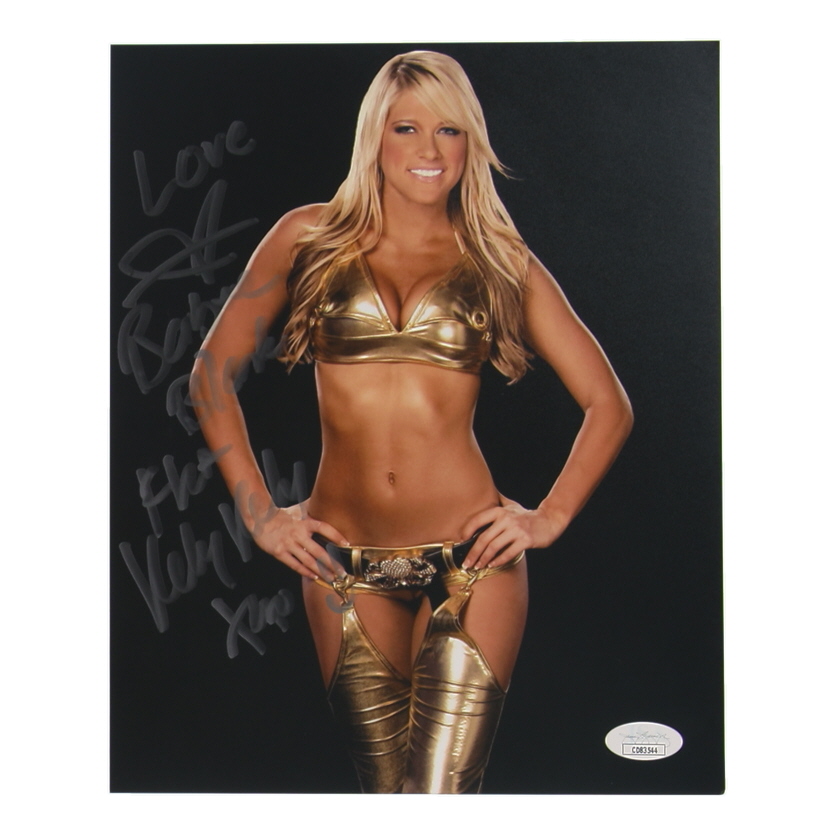 Barbie Blank Signed 8x10 Photo Inscribed "Love", "AKA Kelly Kelly" & "XOX" (JSA) at PristineAuction.com Barbie Blank Signed 8x10 Photo Inscribed "Love", "AKA Kelly Kelly" & "XOX" (JSA) at PristineAuction.com