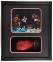 Mike Tyson & Evander Holyfield Signed Boxing Glove Shadowbox Display (JSA & Tyson) at PristineAuction.com