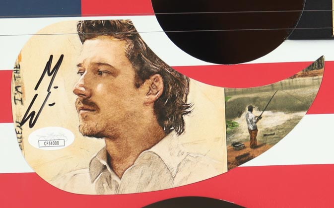 Morgan Wallen Signed 41" Acoustic Guitar (JSA) at PristineAuction.com Morgan Wallen Signed 41" Acoustic Guitar (JSA) at PristineAuction.com