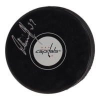 Olaf Kolzig Signed Capitals Logo Hockey Puck (Beckett) at PristineAuction.com