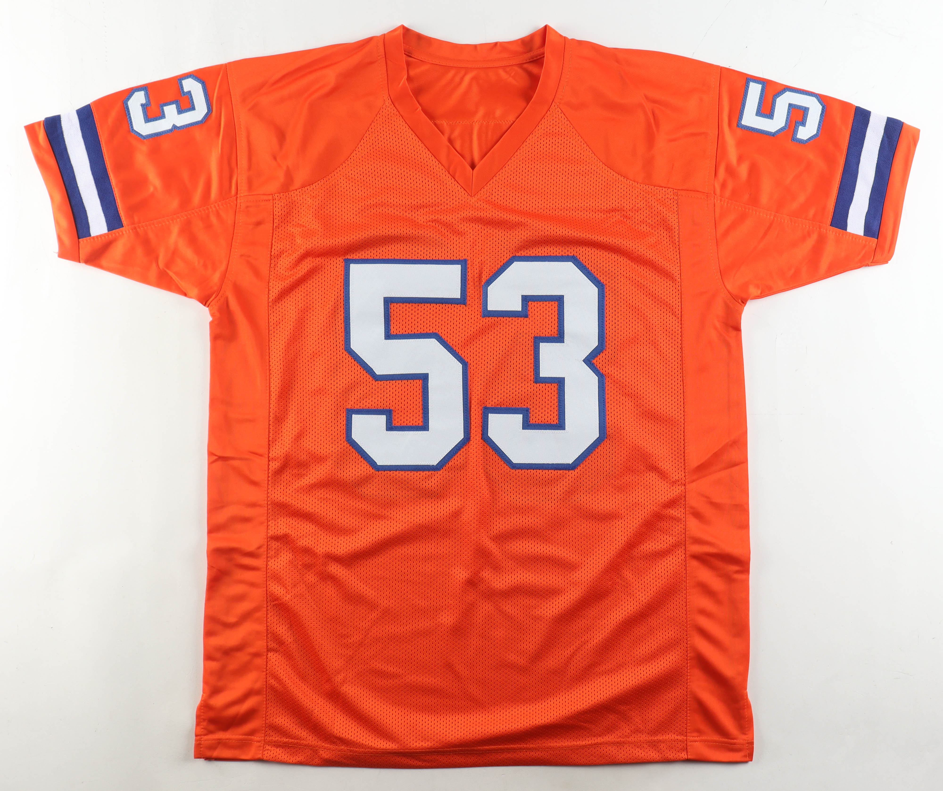 Bill Romanowski Signed Jersey Inscribed "Super Bowl XXXII + XXXIII Champs" (Beckett) at PristineAuction.com Bill Romanowski Signed Jersey Inscribed "Super Bowl XXXII + XXXIII Champs" (Beckett) at PristineAuction.com