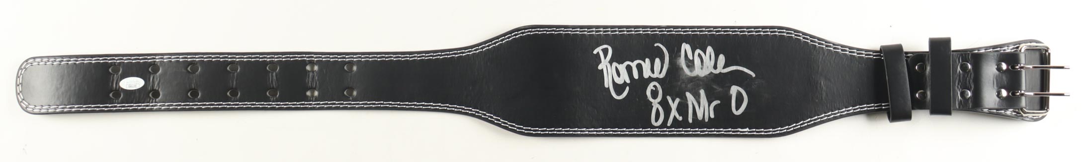 Ronnie Coleman Signed Belt Inscribed "8x Mr. O" (JSA) at PristineAuction.com Ronnie Coleman Signed Belt Inscribed "8x Mr. O" (JSA) at PristineAuction.com