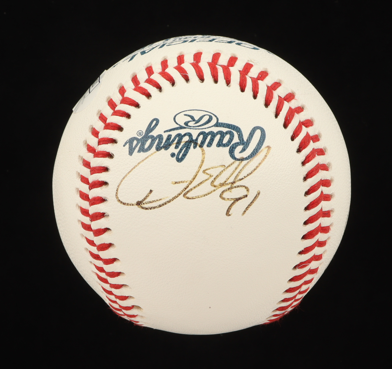 Dino Ebel & Jahmai Jones Signed OL Baseball (JSA) at PristineAuction.com Dino Ebel & Jahmai Jones Signed OL Baseball (JSA) at PristineAuction.com