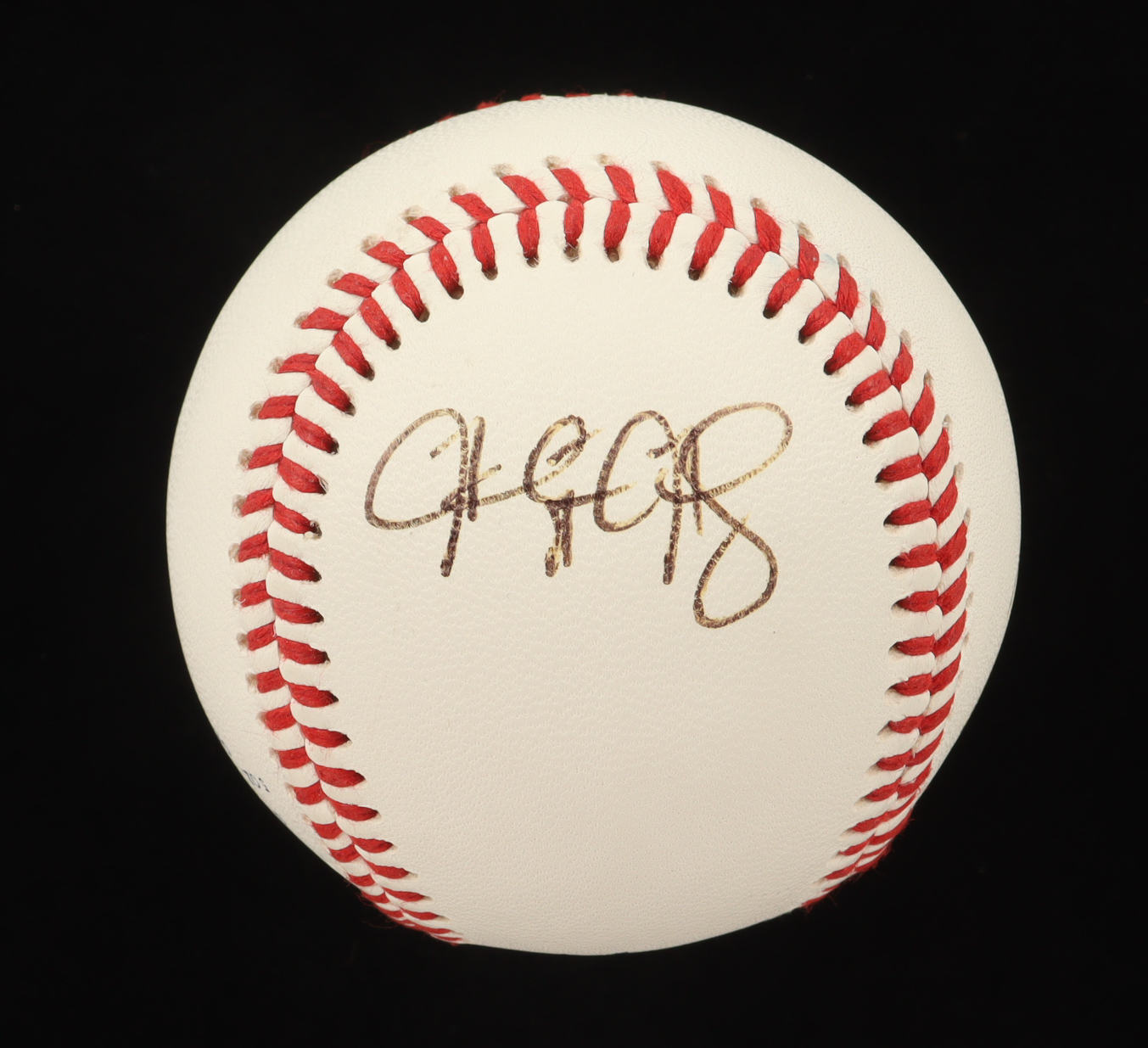 Dino Ebel & Jahmai Jones Signed OL Baseball (JSA) at PristineAuction.com Dino Ebel & Jahmai Jones Signed OL Baseball (JSA) at PristineAuction.com