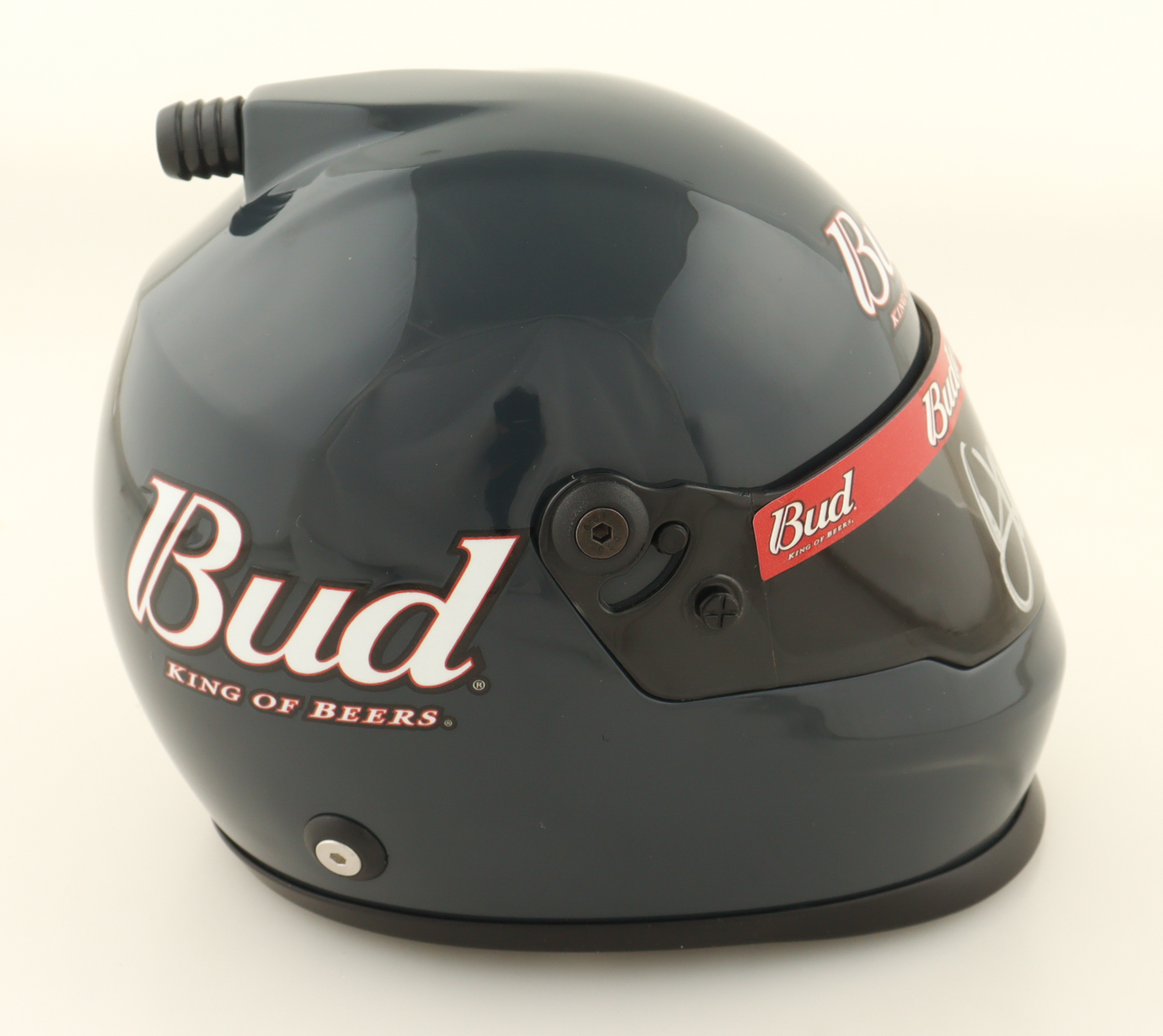 Dale Earnhardt Jr. Signed Budweiser NASCAR Mini Helmet (JR Motorsports) at PristineAuction.com Dale Earnhardt Jr. Signed Budweiser NASCAR Mini Helmet (JR Motorsports) at PristineAuction.com