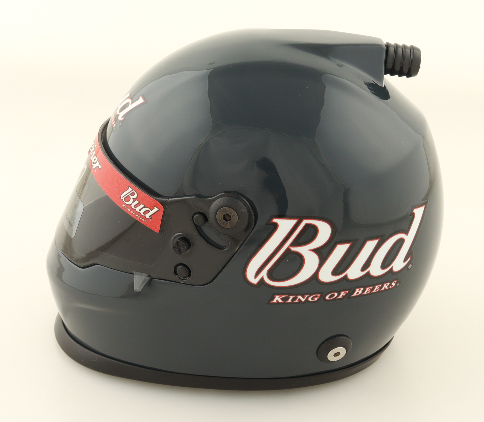 Dale Earnhardt Jr. Signed Budweiser NASCAR Mini Helmet (JR Motorsports) at PristineAuction.com Dale Earnhardt Jr. Signed Budweiser NASCAR Mini Helmet (JR Motorsports) at PristineAuction.com