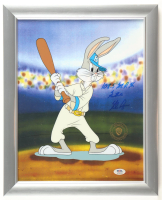 Nolan Ryan Signed "Looney Tunes" Custom Framed Original Film Cel Display Inscribed "108.5 M.P.H. Fastball" (PSA) at PristineAuction.com