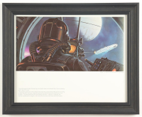 Star Wars "Battle Above The Death Star" 1977 Ralph McQuarrie Custom Framed Pre-Production Art Photo Display at PristineAuction.com
