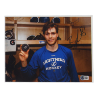 Brayden Point Signed Lightning 8x10 Photo (Beckett) at PristineAuction.com
