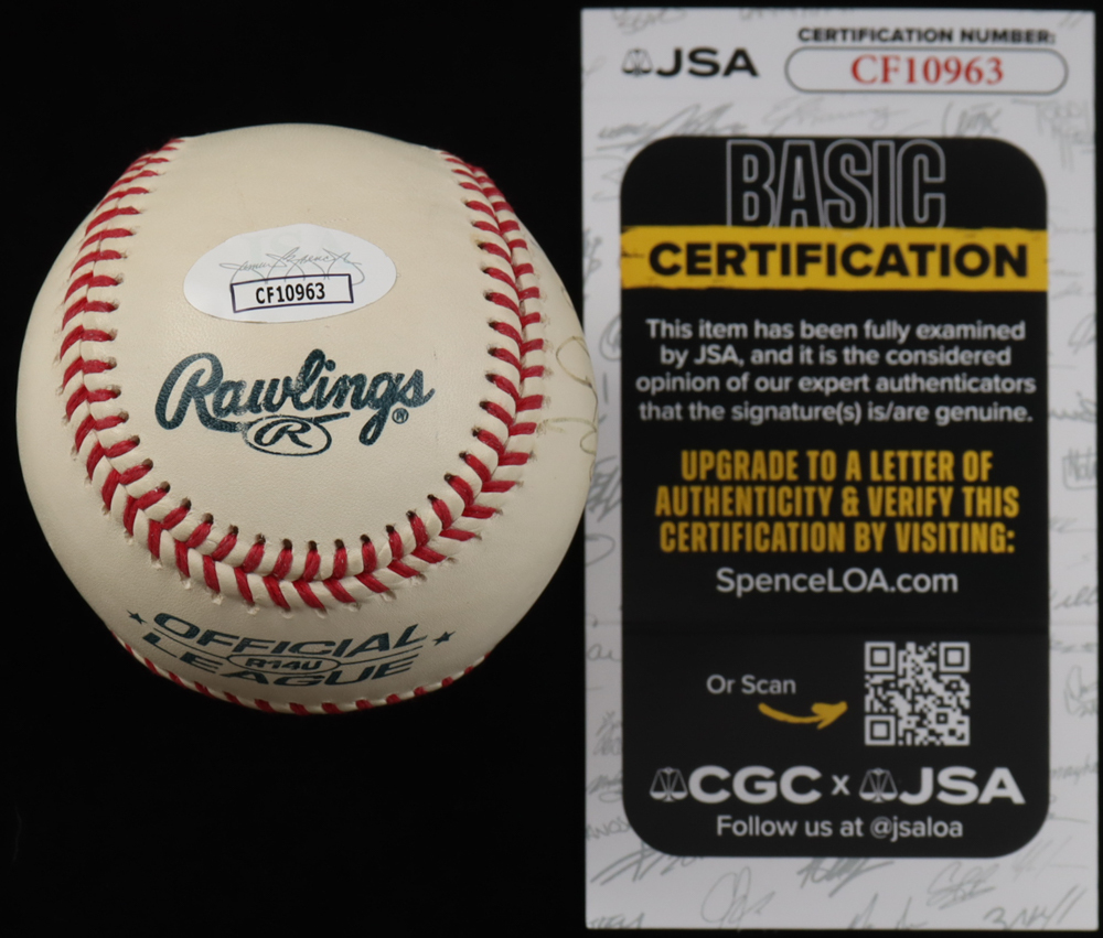 OL Baseball Signed by (5) With Brock Stewart, Travis Barbary, Scott Alexander, Mitchell White (JSA) at PristineAuction.com OL Baseball Signed by (5) With Brock Stewart, Travis Barbary, Scott Alexander, Mitchell White (JSA) at PristineAuction.com