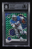 Billy Sims Signed 2021 Inscribed "#20" Panini Mosaic Green Prizm Auto #76 (BGS | Autograph Grade BGS Authentic) at PristineAuction.com