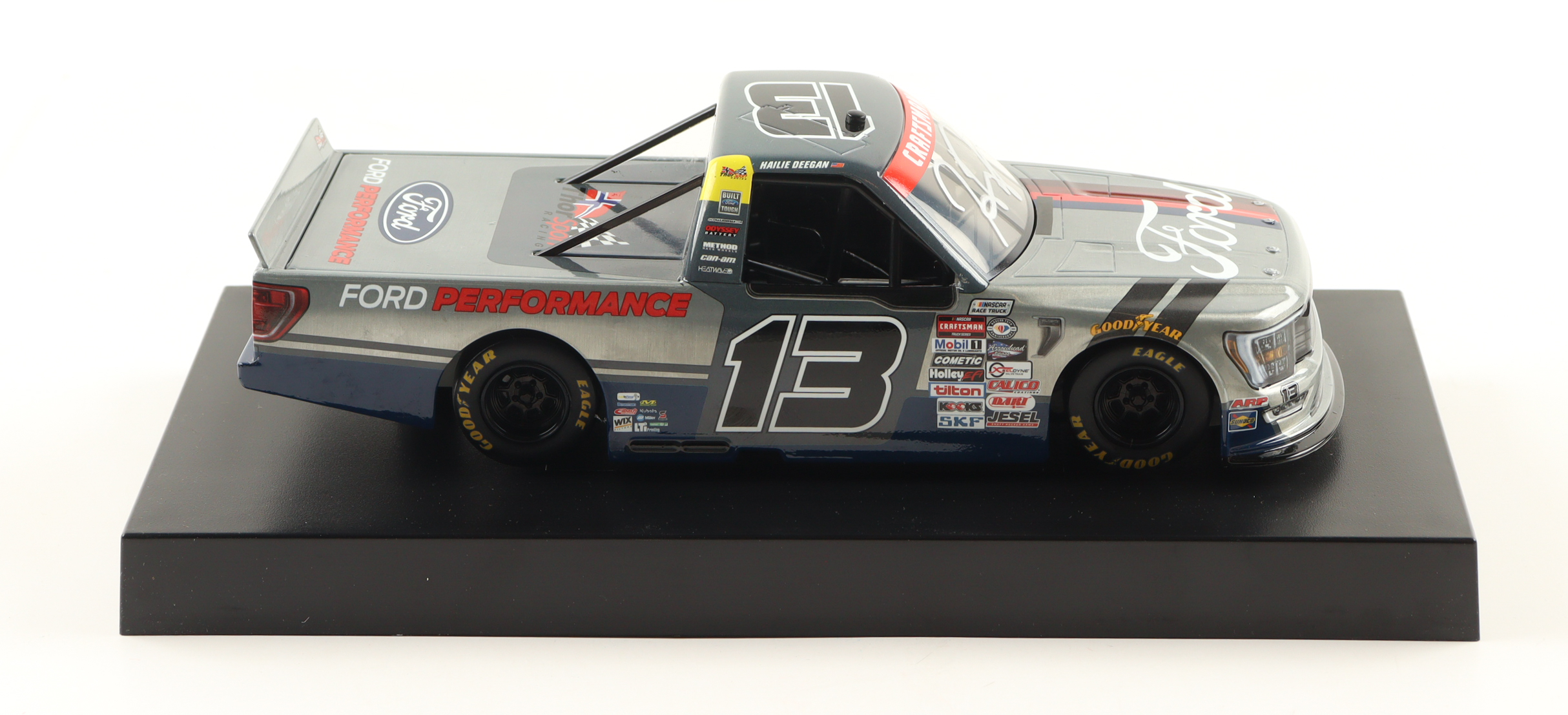 Hailie Deegan Signed 2023 #13 Ford Performance Raw 1:24 Diecast Truck (Deegan) at PristineAuction.com Hailie Deegan Signed 2023 #13 Ford Performance Raw 1:24 Diecast Truck (Deegan) at PristineAuction.com
