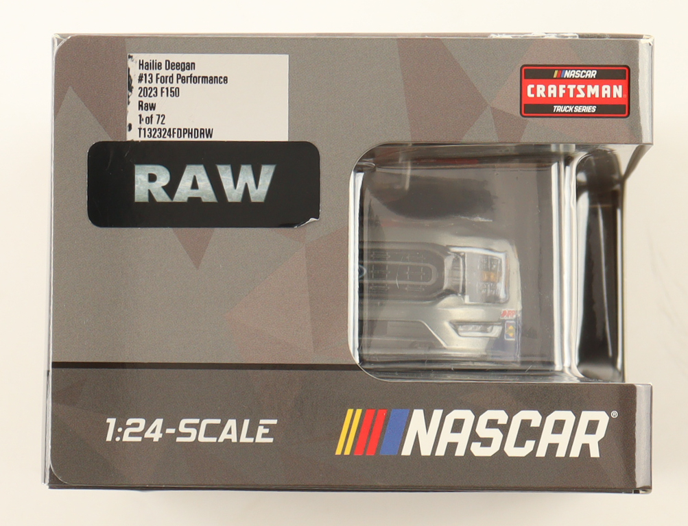 Hailie Deegan Signed 2023 #13 Ford Performance Raw 1:24 Diecast Truck (Deegan) at PristineAuction.com Hailie Deegan Signed 2023 #13 Ford Performance Raw 1:24 Diecast Truck (Deegan) at PristineAuction.com