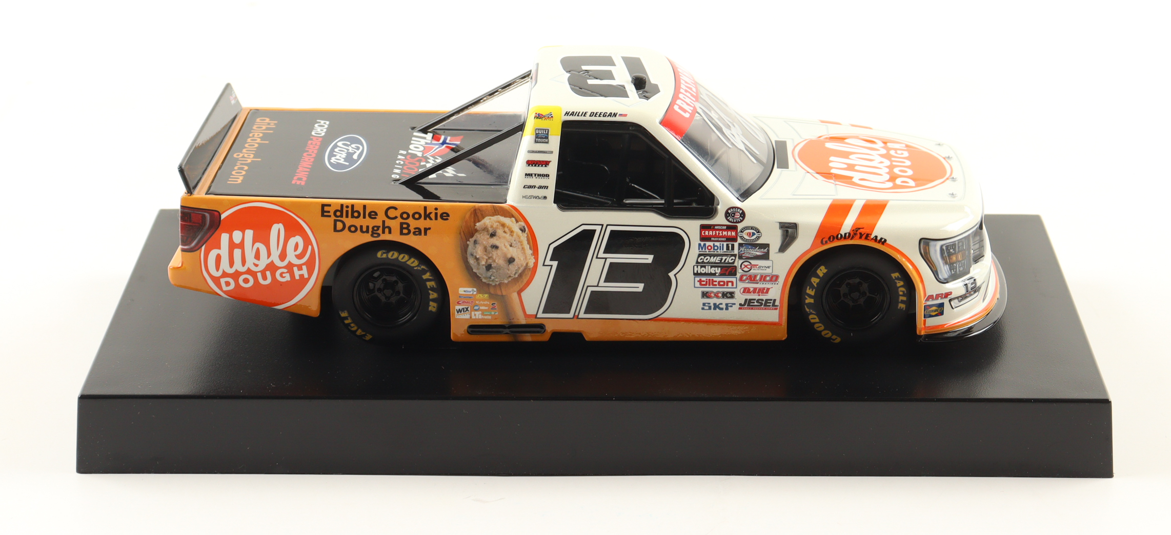 Hailie Deegan Signed 2023 #13 Dible Dough Liquid Color 1:24 Diecast Truck (Deegan) at PristineAuction.com Hailie Deegan Signed 2023 #13 Dible Dough Liquid Color 1:24 Diecast Truck (Deegan) at PristineAuction.com