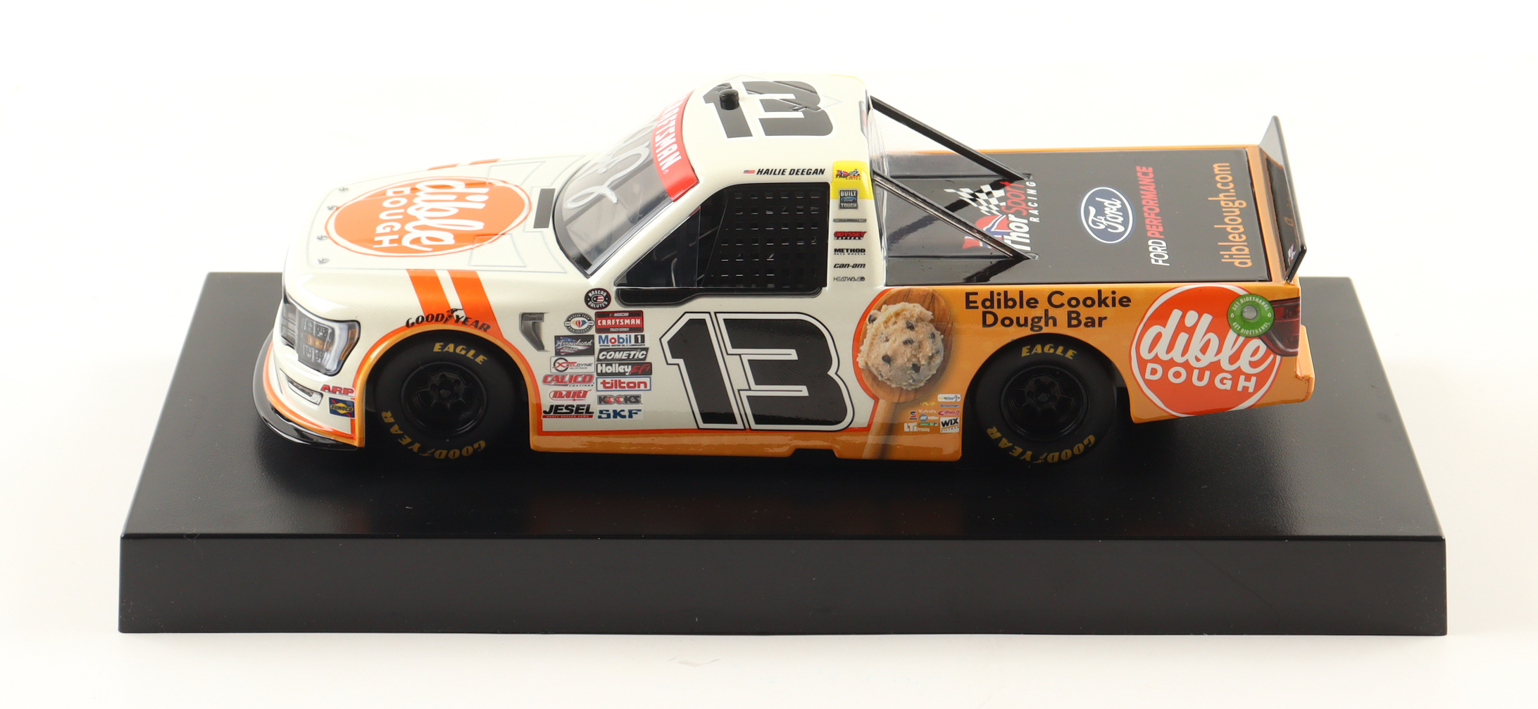 Hailie Deegan Signed 2023 #13 Dible Dough Liquid Color 1:24 Diecast Truck (Deegan) at PristineAuction.com Hailie Deegan Signed 2023 #13 Dible Dough Liquid Color 1:24 Diecast Truck (Deegan) at PristineAuction.com