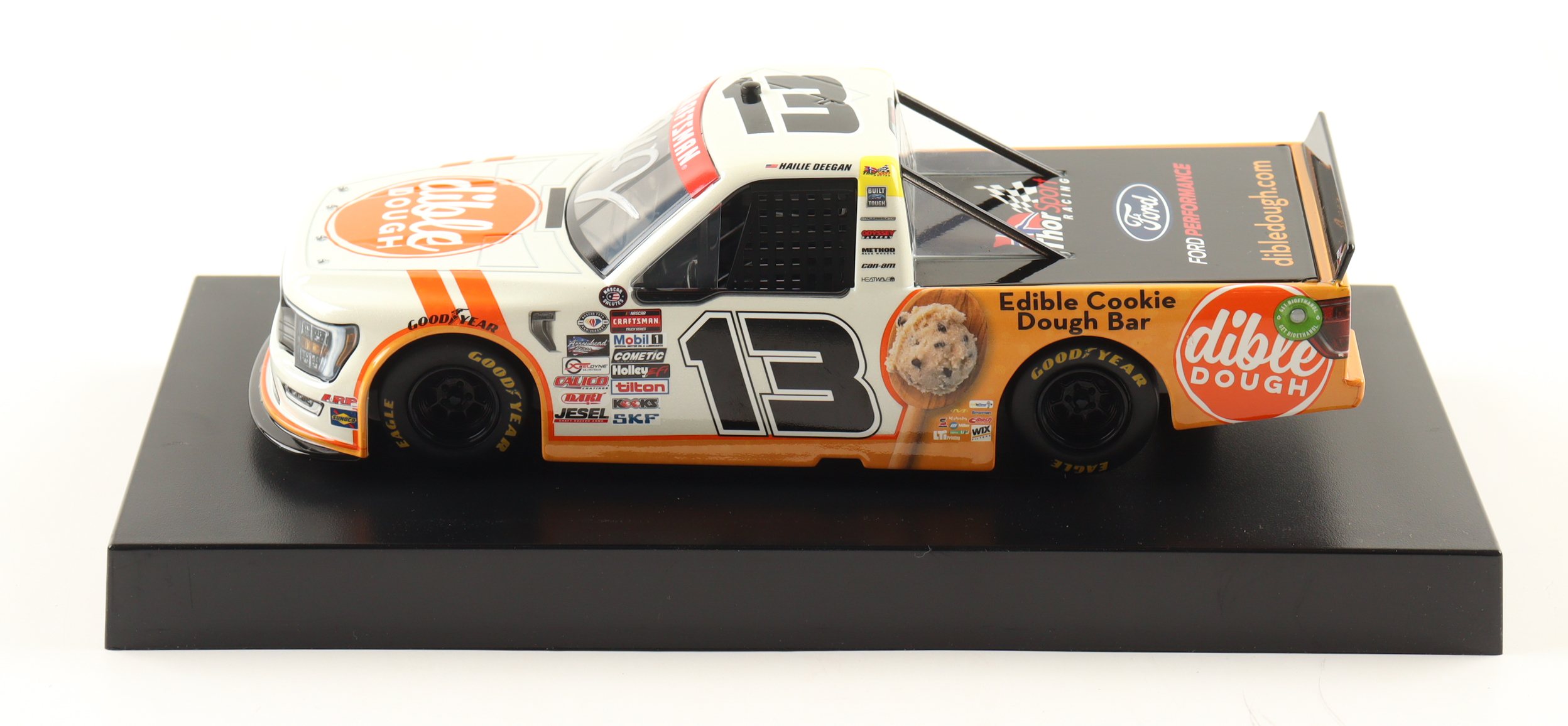 Hailie Deegan Signed 2023 #13 Dible Dough Liquid Color 1:24 Diecast Truck (Deegan) at PristineAuction.com Hailie Deegan Signed 2023 #13 Dible Dough Liquid Color 1:24 Diecast Truck (Deegan) at PristineAuction.com