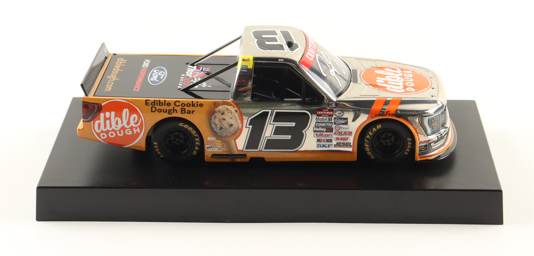 Hailie Deegan Signed 2023 #13 Dible Dough Color Chrome 1:24 Diecast Truck (Deegan) at PristineAuction.com Hailie Deegan Signed 2023 #13 Dible Dough Color Chrome 1:24 Diecast Truck (Deegan) at PristineAuction.com
