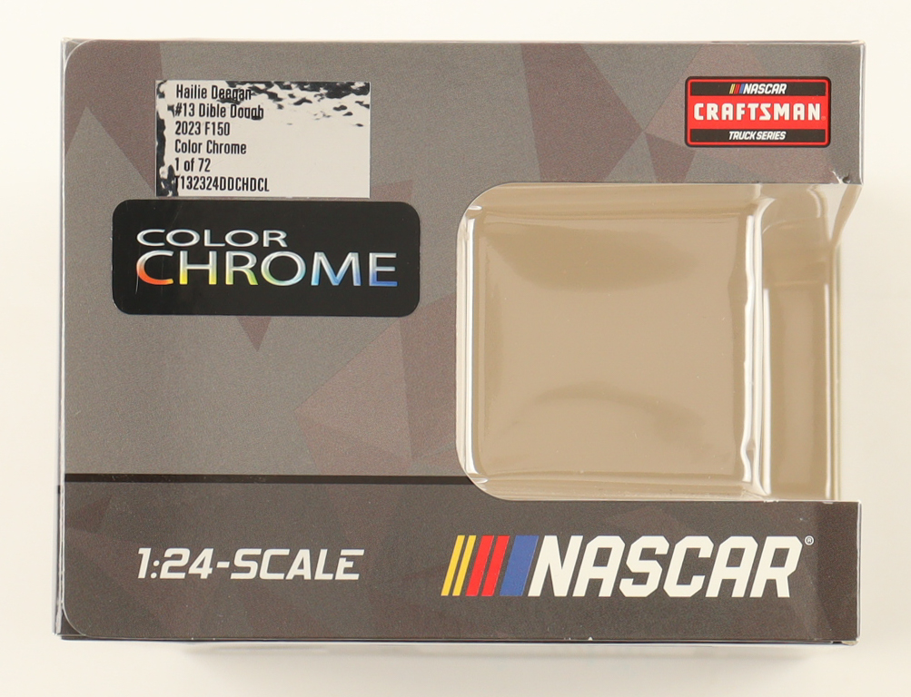 Hailie Deegan Signed 2023 #13 Dible Dough Color Chrome 1:24 Diecast Truck (Deegan) at PristineAuction.com Hailie Deegan Signed 2023 #13 Dible Dough Color Chrome 1:24 Diecast Truck (Deegan) at PristineAuction.com