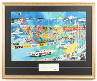 LeRoy Neiman Signed Custom Framed Cut Display with 'The Toyota Grand Prixe' Art Print (PSA) at PristineAuction.com