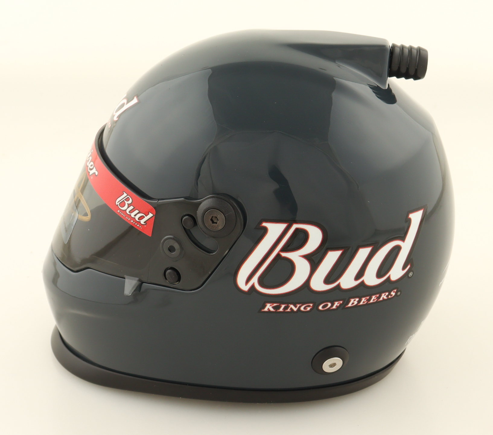 Dale Earnhardt Jr. Signed Budweiser NASCAR Mini Helmet (JR Motorsports) at PristineAuction.com Dale Earnhardt Jr. Signed Budweiser NASCAR Mini Helmet (JR Motorsports) at PristineAuction.com